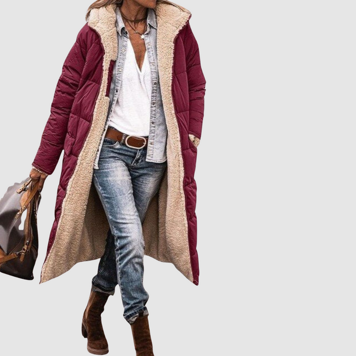 Laura - Zimní kabát s oboustranným střihem