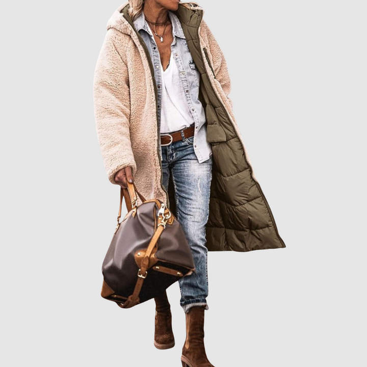 Laura - Zimní kabát s oboustranným střihem