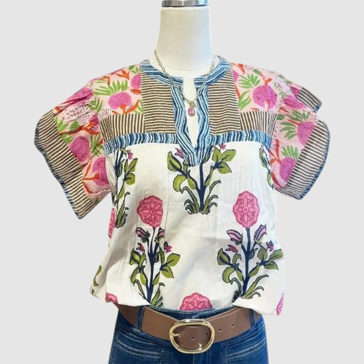 Magdaléna - Vyšívaná halenka v boho stylu