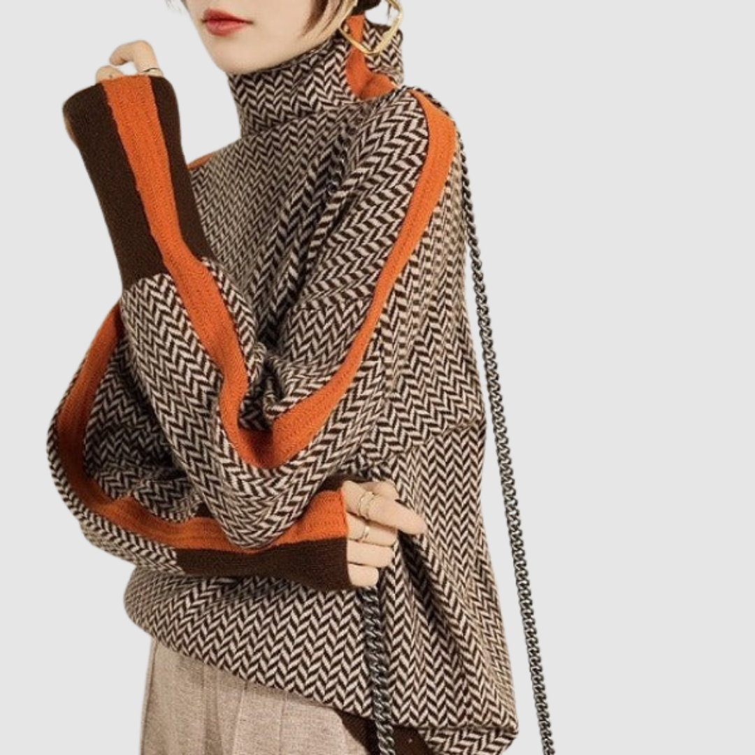 Alžběta - Světr s vysokým límcem