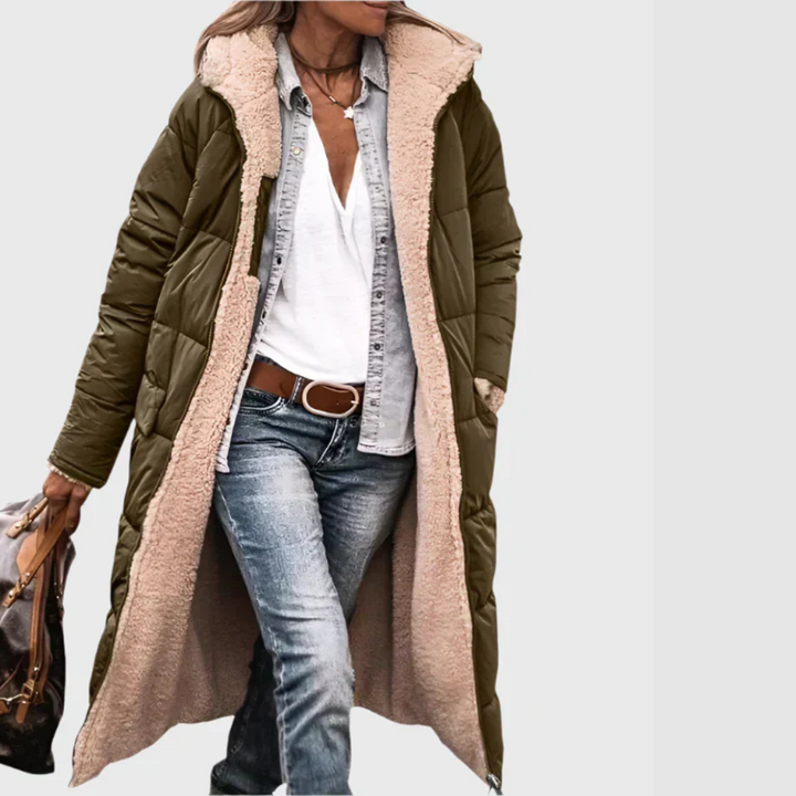 Laura - Zimní kabát s oboustranným střihem