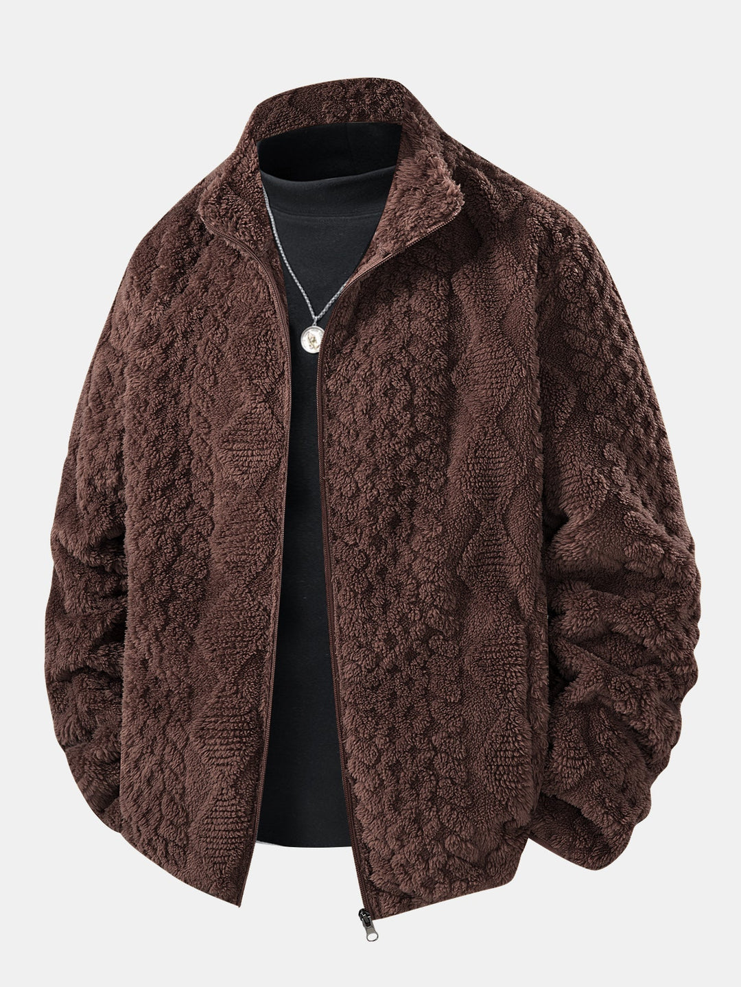 Levi – Pánská žakárová teddy bunda