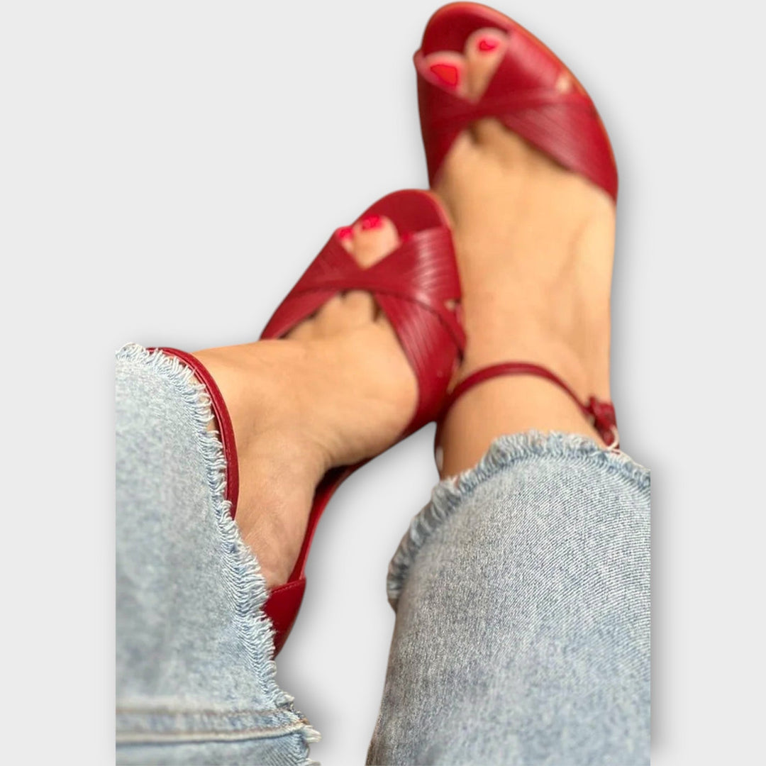 Sára - Sandál s jehlovým podpatkem