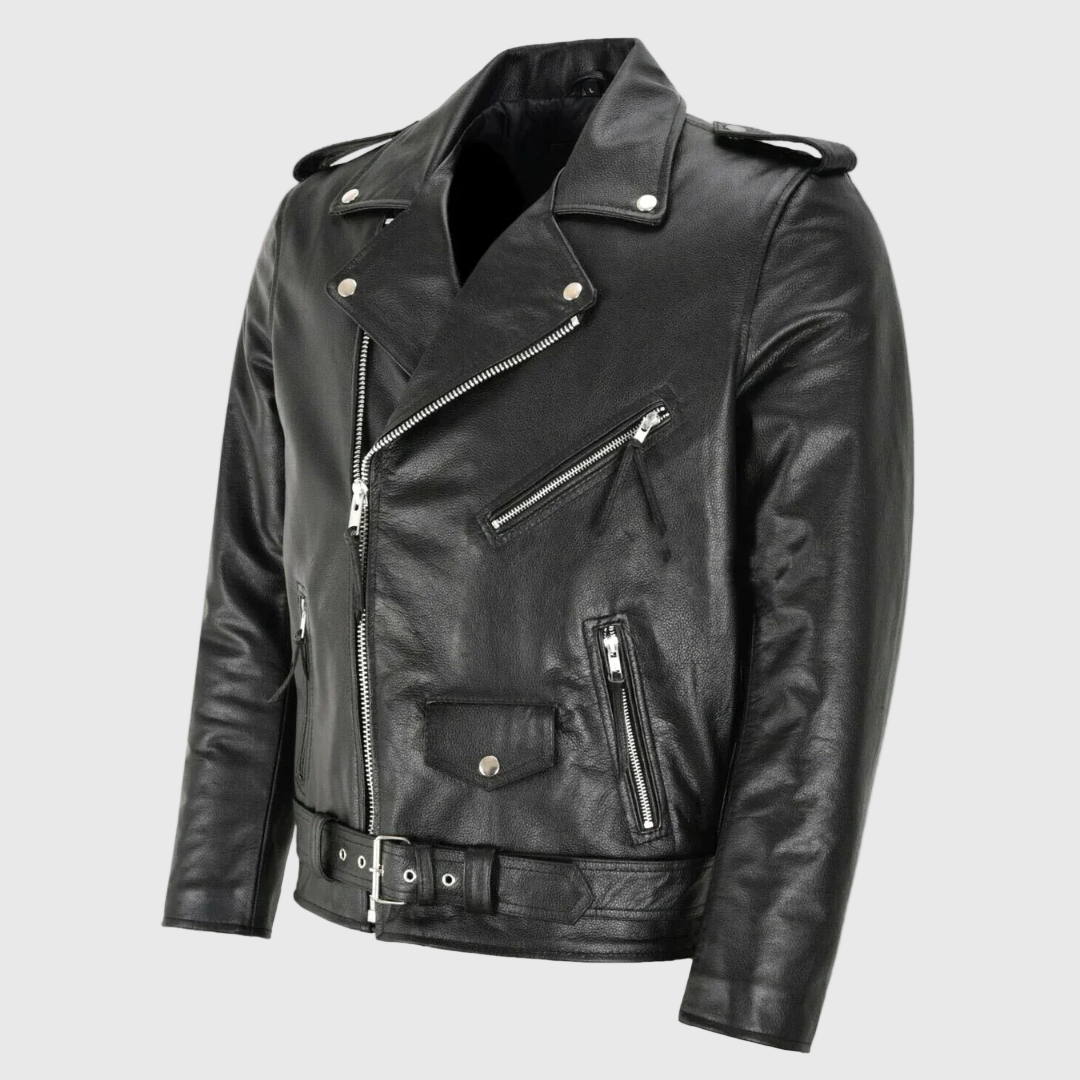 Ray | Klasická kožená motorkářská bunda
