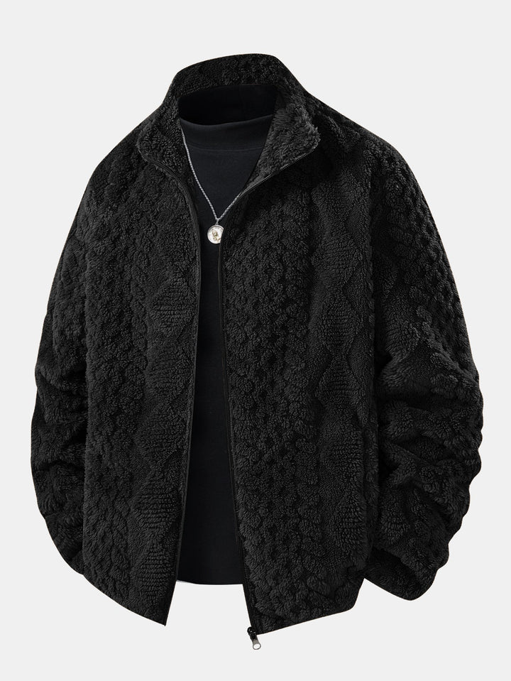 Levi – Pánská žakárová teddy bunda