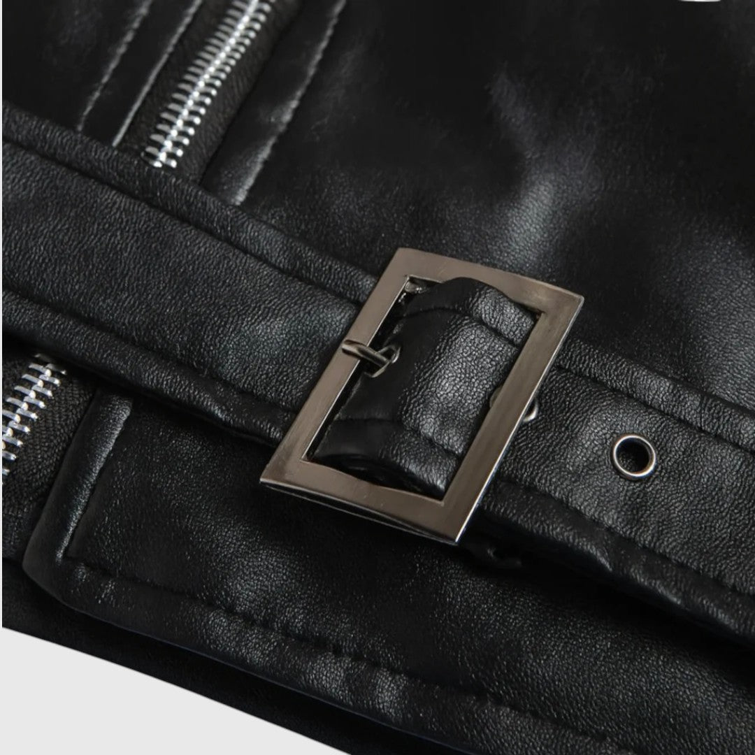 Ray | Klasická kožená motorkářská bunda