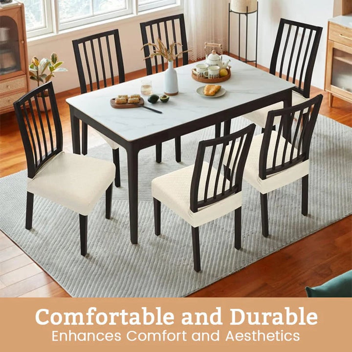 🪑 KUP 2, ZÍSKEJTE 2 ZDARMA! ✨ Vodotěsný potah na židli - žakár s diamantovým vzorem, elastický a snadno se čistí 🏨