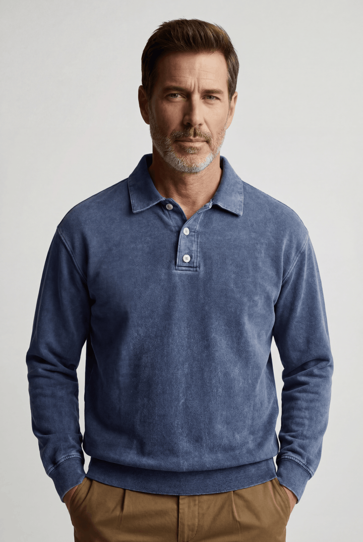 Tomáš – Prémiové pánské polo s dlouhým rukávem