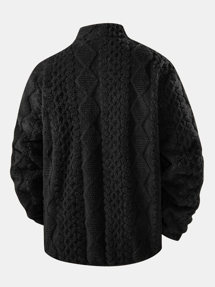 Levi – Pánská žakárová teddy bunda