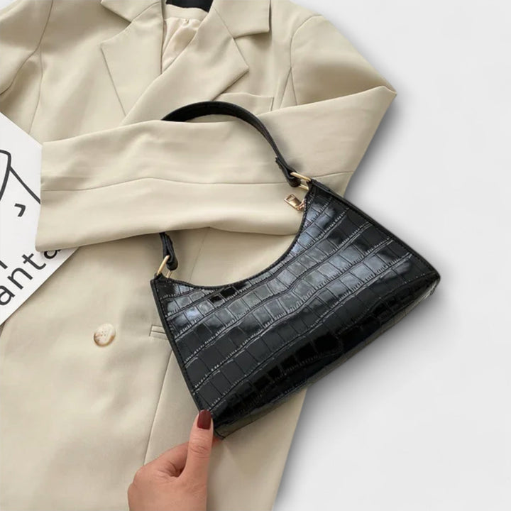 Valerie | Lesklá kožená taška přes rameno