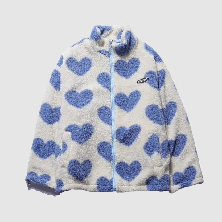 Adriana - Reverzibilní měkká srdíčková bunda