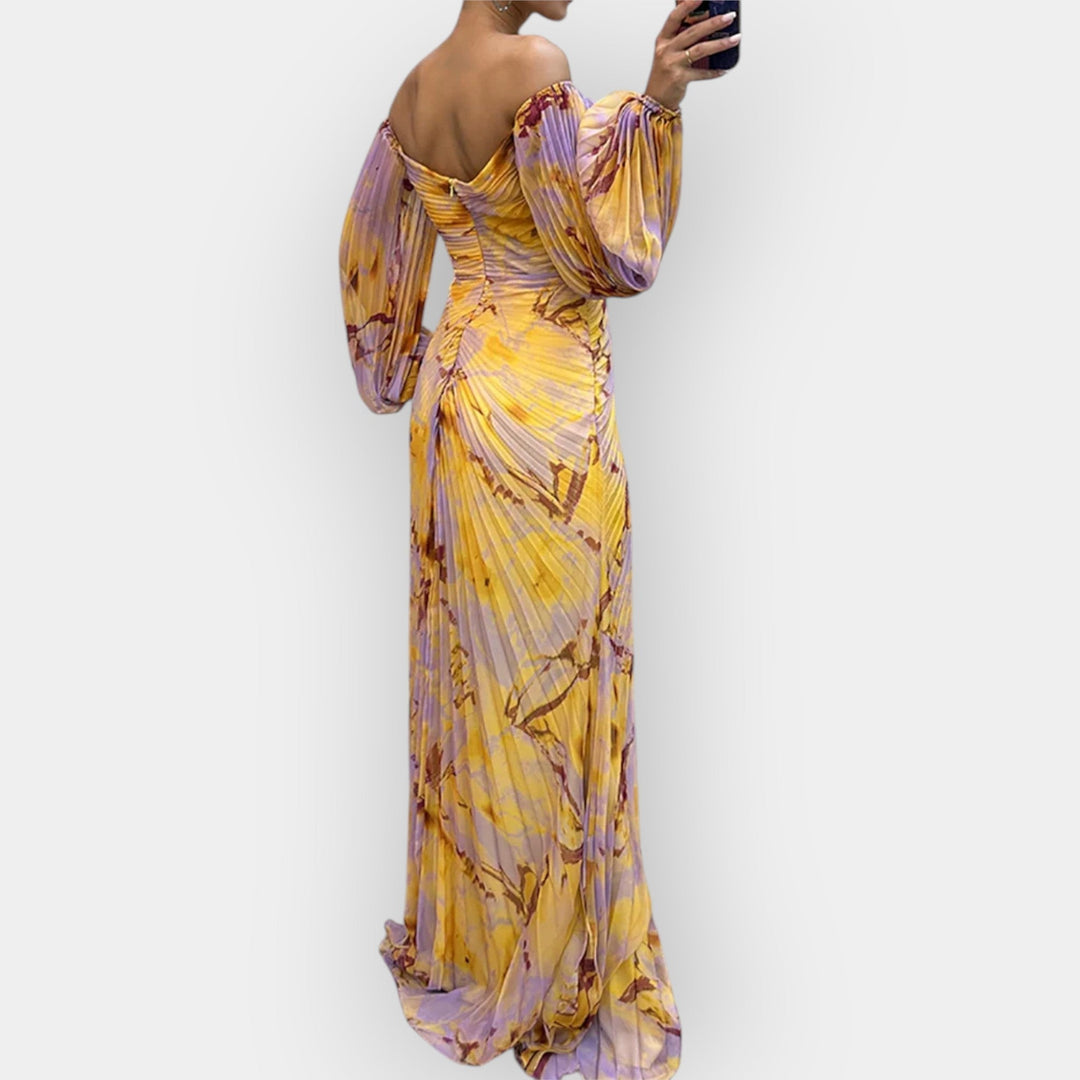 Vzdušné šaty s rozparkem