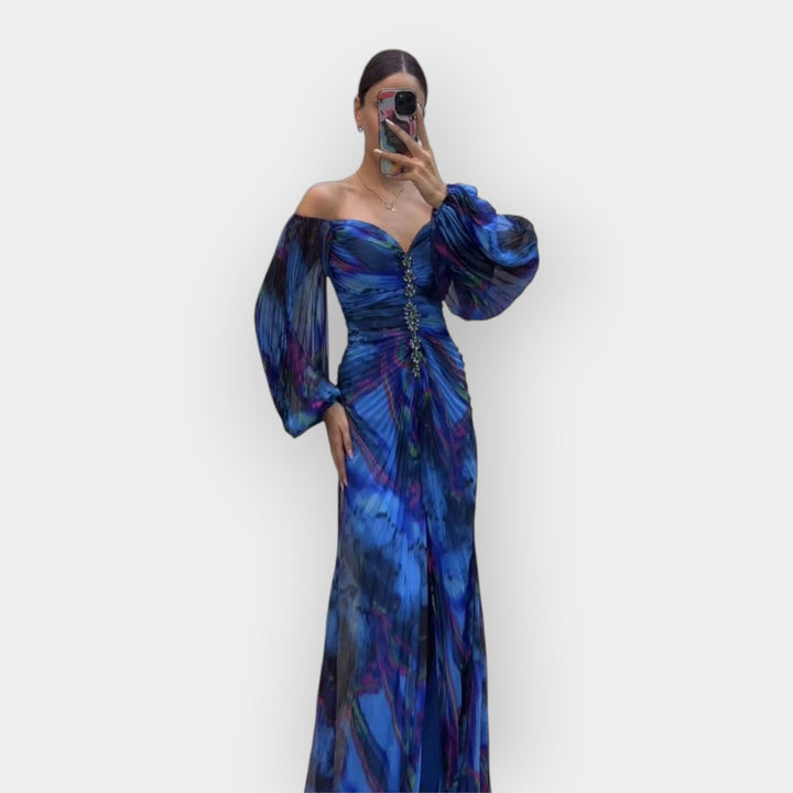 Vzdušné šaty s rozparkem