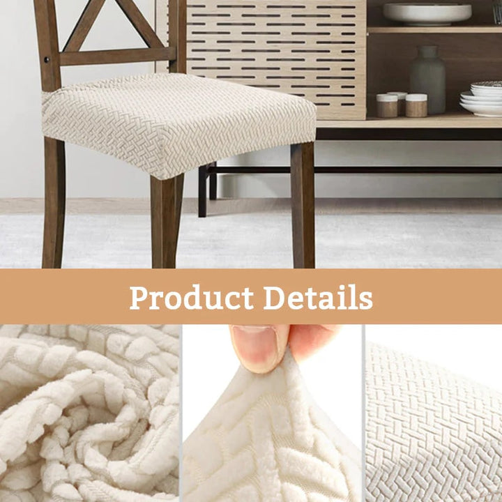 🪑 KUP 2, ZÍSKEJTE 2 ZDARMA! ✨ Vodotěsný potah na židli - žakár s diamantovým vzorem, elastický a snadno se čistí 🏨