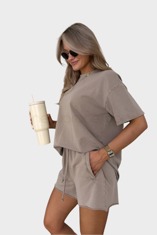 Ležérní Sada s Tričkem a Jogger Kalhotami