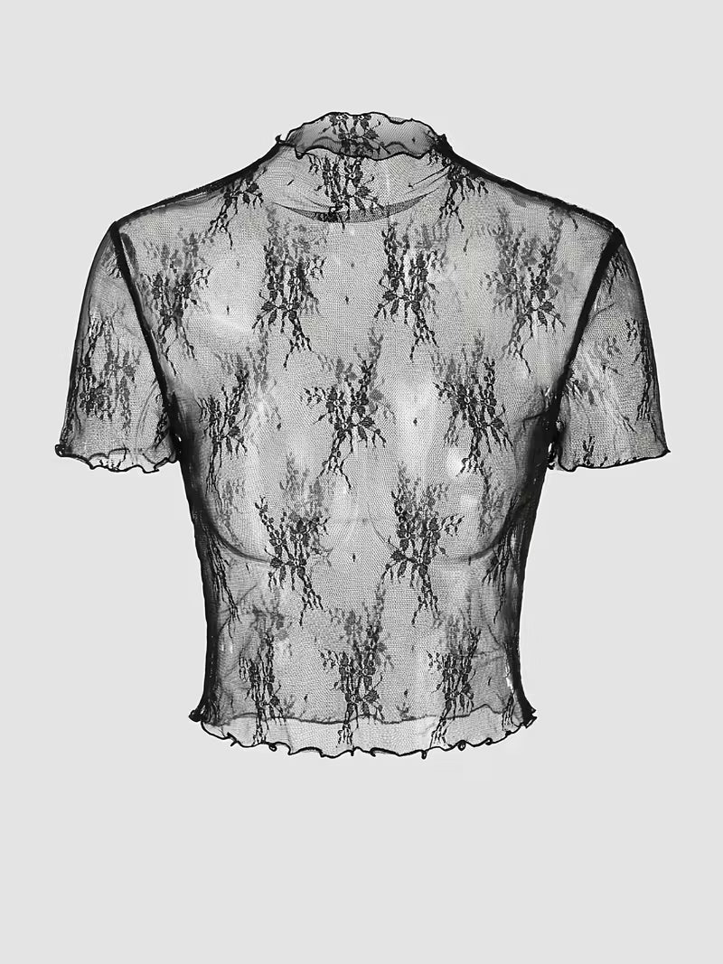 MARYAM | Jednobarevná krajková halenka & kombinéza s kapsami