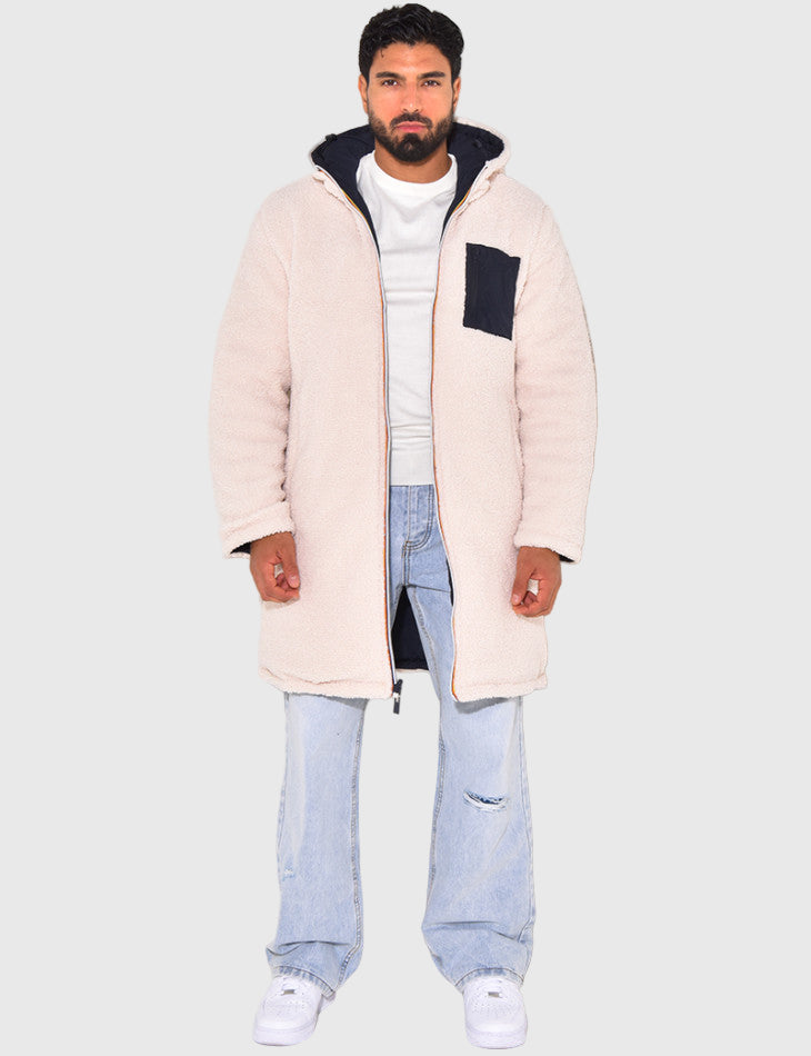 LEON Teddy-Fleece Kapuzenjacke pro muže – Teplá a Lehká